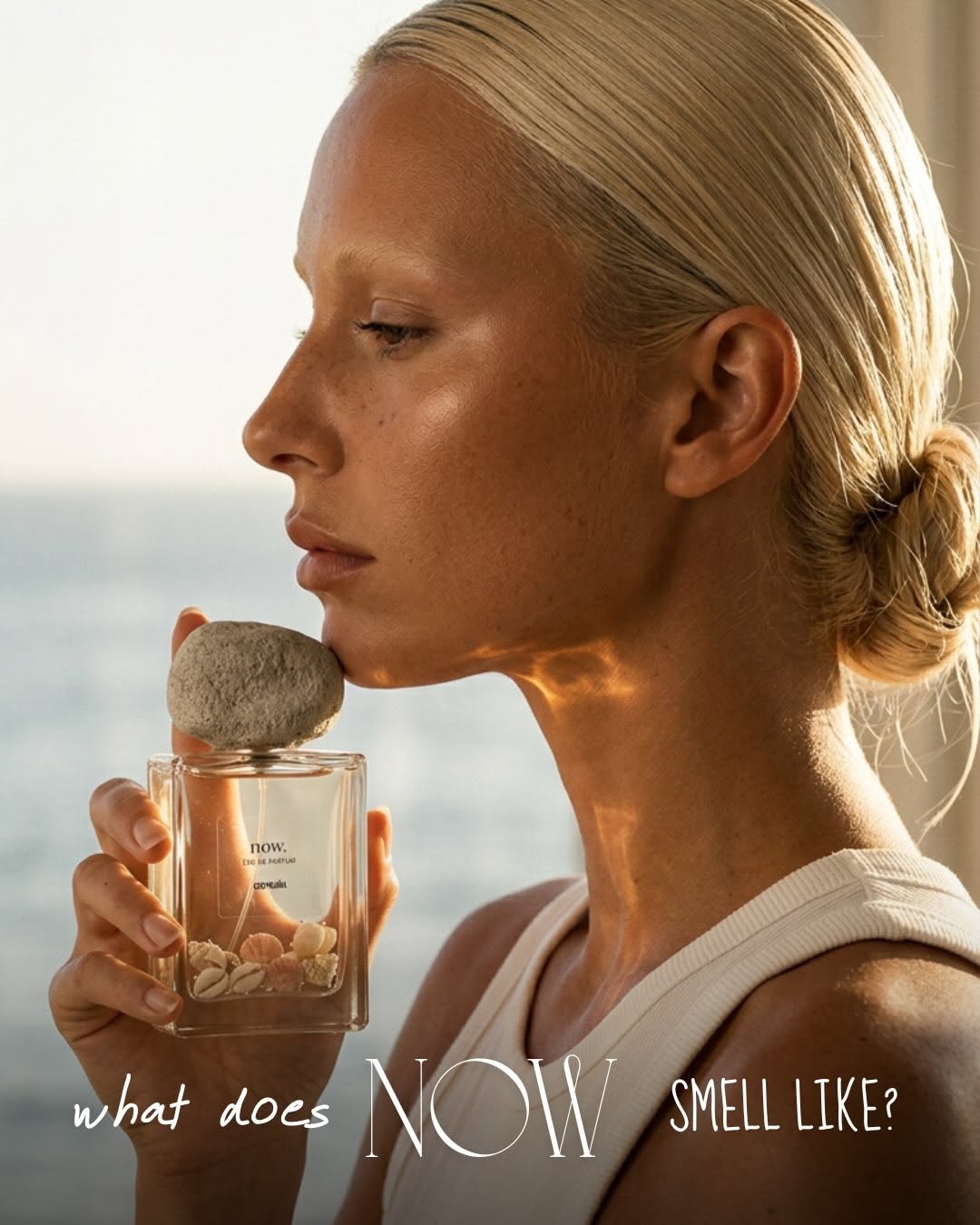 Aequill Now perfume campaign portrait