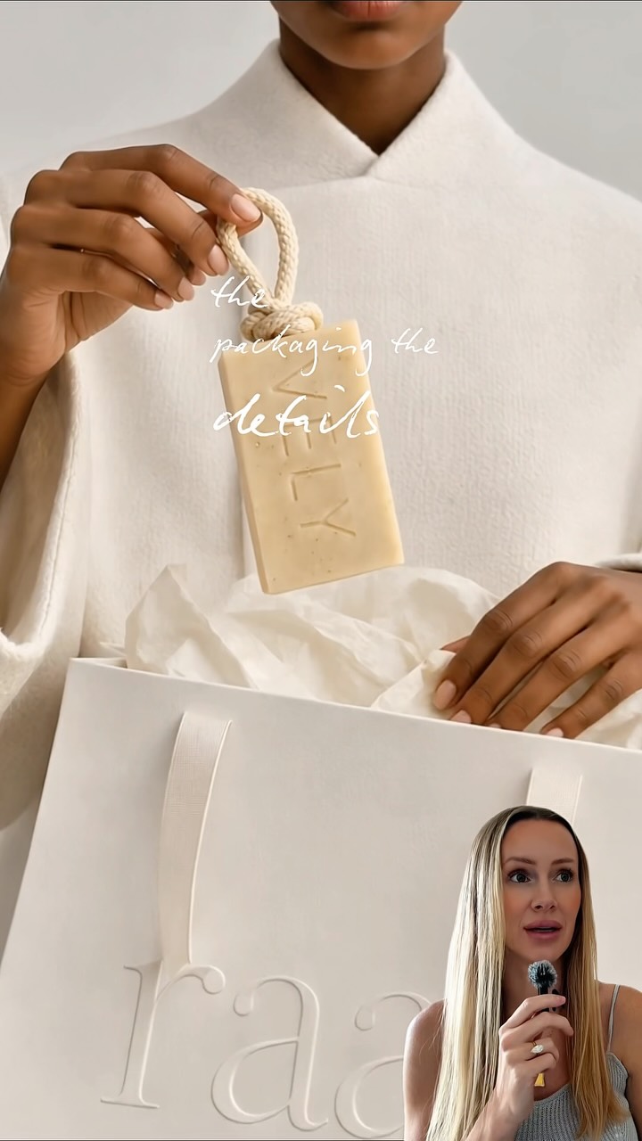 Considered packaging details from a brand campaign